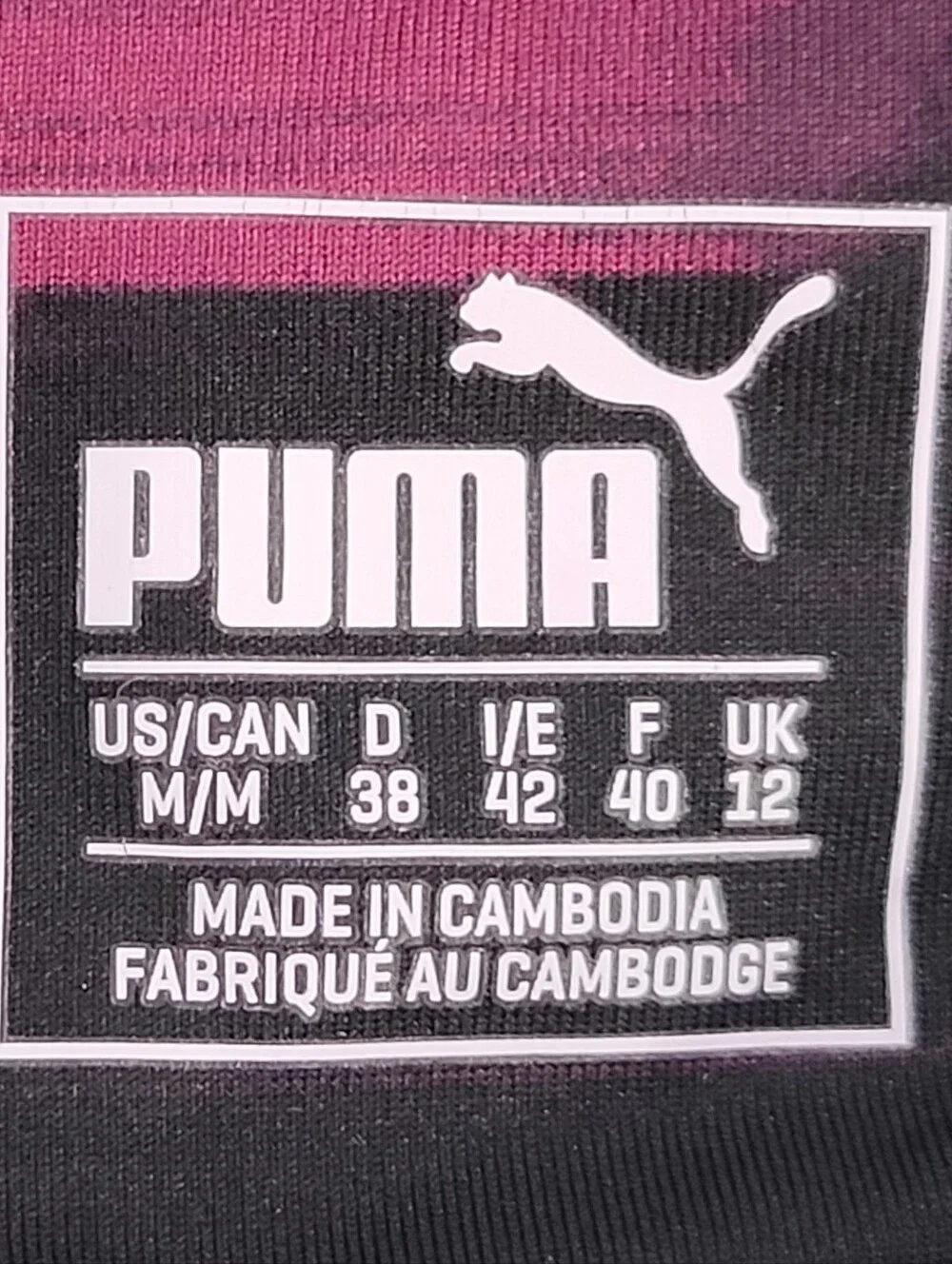 Puma Girls' Pink & Black Performance Leggings Women Size M. - Picture 9 of 9